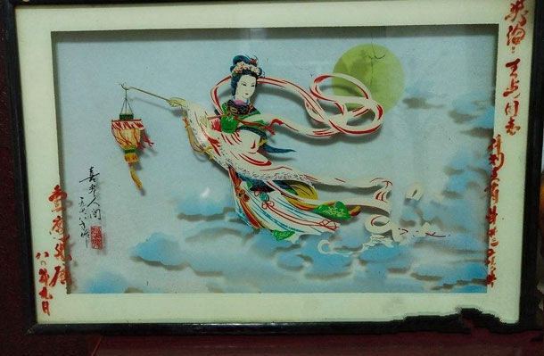 牡丹江市特产-玻璃画相关图片